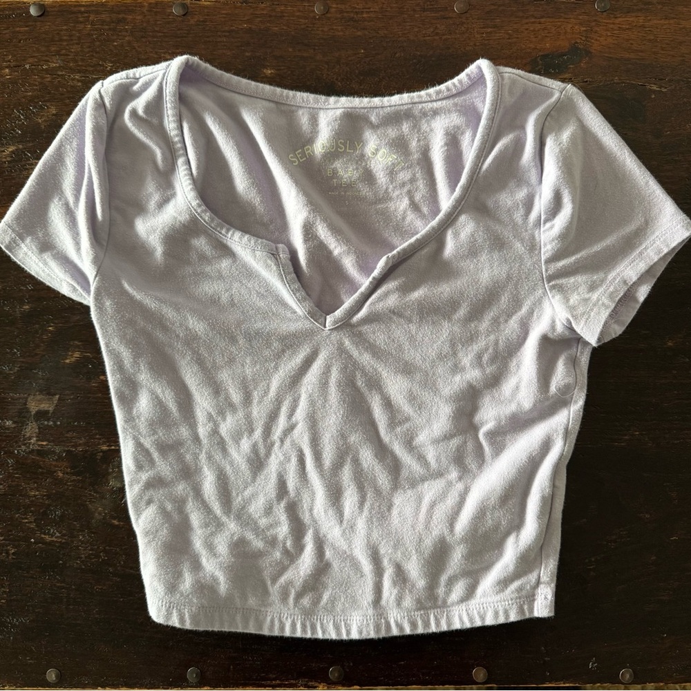 Aeropostale seriously soft crop in lavender